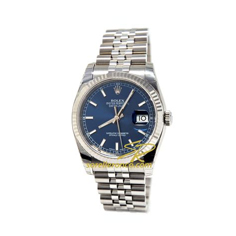 rolex datejust prezzo nuovo|rolex datejust blu.